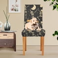 thumbnail image 4 of Yayeee 2 Pack Dining Chair Covers Stretch Parson Chairs Slipcovers Seat Protector, Halloween Dancing, 4 of 6