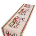 thumbnail image 1 of Camino de mesa navideño Impresión de bandera Desgaste Resistente a la suciedad Bandera de mesa navideña navideña para decoración de mantel navideño Modelo JOY Santa, 1 of 12