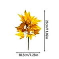thumbnail image 2 of Artificial Maple Leaf Decorative Branch - Vibrant Yellowish - Green Leaves for Fall Home Decor Ideal for Table Centerpieces Vase Filler and Seasonal Arrangements, 2 of 4