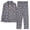 Gray, variant on Tnhcen Womens Pajamas Set, Milk Silk With Single-Sided Sanding Homewear 2 Piece Short Sleeve Pants Pjs Set