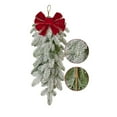 thumbnail image 6 of 30" Christmas Teardrop Swag, Faux Pine Cones Rustic Christmas Artificial Greenery Swag, Velvet Bow Artificial Christmas Wreath for Home Decor Christmas Decorations Clearance, 6 of 6