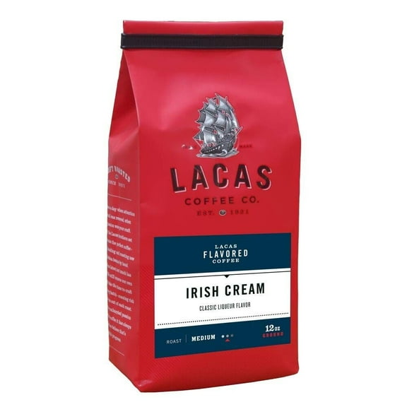 Lacas Coffee Company Flavored Coffee Irish Creme Ground 12oz