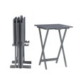 thumbnail image 1 of Surry Dark Grey Compass Tray Table Set, 1 of 9
