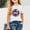 White, variant on BRGZLK Children's Independence Day Patriotic T-Shirt Trendy Letter Printed Tees Casual Loose Round Neck Short Sleeved Tops Navy 11-12 Years