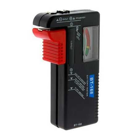 Black Universal Battery Tester for AA/AAA/C/D/9V/Button Cell
