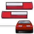 thumbnail image 2 of PIT66 1 Pair Set Taillights Taillamps Lens Fit for 87-93 Ford Mustang Fox Body LX Style, 2 of 9
