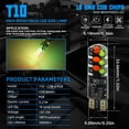 thumbnail image 5 of Focos Liquidación LED Control remoto T10 W5W Luz de coche RGB Luz intermitente estroboscópica con controlador, 5 of 5