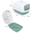 thumbnail image 4 of Arenero para gato Cerrado RACK & PACK Chico con pala Antiolor Puerta Abatible, 4 of 7