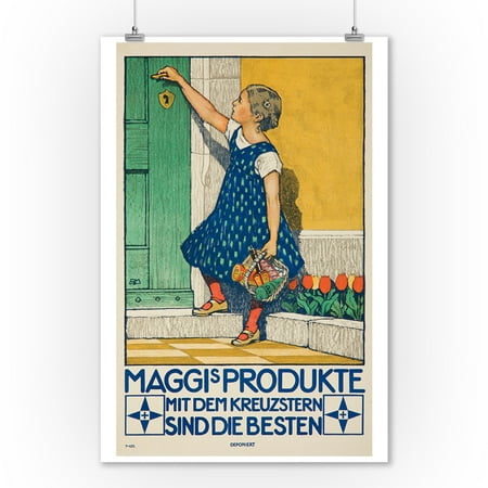 Maggi's Produkte Vintage Poster (artist: Mangold) Germany (9x12 Art Print, Wall Decor Travel