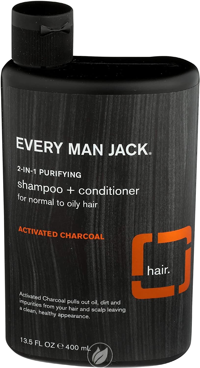 Every Man Jack, Shampoo Conditioner 2in1 Activated Charcoal, 13.5 Fl