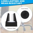 thumbnail image 3 of Quad Cane Tips 5/8 Inch, 4 Pcs Replacement Foot for Standing Stick Women Men Seniors, Black(Style 4), 3 of 7
