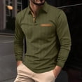 thumbnail image 1 of pstuiky Camisas casuales de manga larga para hombre, Camisa informal de verano para hombre, con cuello, botones y bolsillos, color liso top de hombre s, 1 of 9