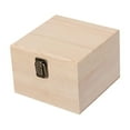 thumbnail image 4 of Yunhgft Wooden Storage Box Container Decorative Unfinished Gift Box Front Clasp Portable wood 14x14x10cm, 4 of 9