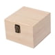 thumbnail image 4 of Caja de almacenamiento de madera, contenedor portátil para tesoros y regalos, cierre frontal, recuerdo madera 14x14x10cm, 4 of 9