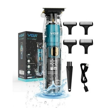 Beard Trimmers for Men Cordless Rechargeable Hair Trimmer for Men,Electric Beard Trimmer Zero Gapped T-Blade Trimmer,IPX7 Waterproof Hair Clippers for Professional Hair Barber Cutting Kit with LED Dis