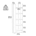 thumbnail image 6 of Reeta 63 Inches 5 Tier Shelf | Side Bookshelf | Minimal Furniture, 6 of 6