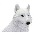 thumbnail image 6 of Ebros Gift 205” Sitting Alpha Albino White Wolf Garden Statue, Hand Painted, 6 of 10