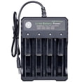 thumbnail image 2 of Cargador 18650 4 Ranuras Independientes Alimentación USB para Batería Li-Ion 3.7V 14500 rojo, 2 of 2