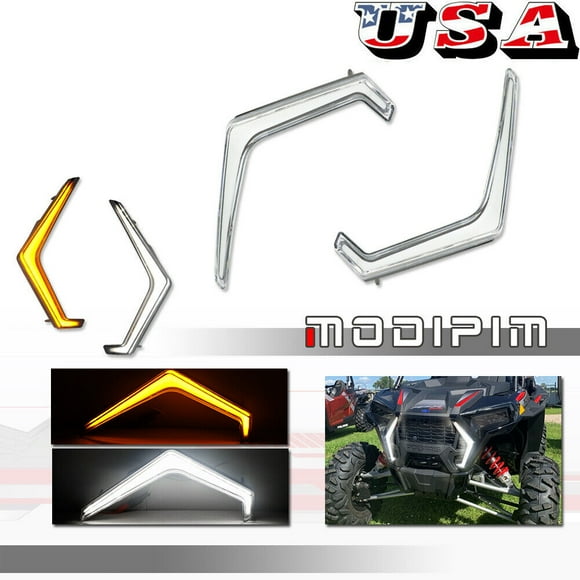 Transparent front accent DRL signal light suitable for 2019-2022 for Polaris RZR XP 1000 XP 4-