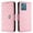 Pink, variant on for Motorola Edge 40 Neo Wallet Case, Elegant Card Holder Cash Slot PU Leather Kickstand Wrist Strap Shockproof Protective Flip Women Girls Case Cover for Motorola Edge 40 Neo, Pink