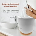 thumbnail image 7 of SereneLife Counter Towel Warmer Bucket - with Customized Fragrance for Spa and Bathroom, Luxury Towel Heater, Auto Shut Off, Fits 1 Large Towel, Blanket, Bathrobe, PJs (Natural), 7 of 7