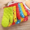 thumbnail image 3 of 4 Pack Oven Mitts,pot Holders Glove,baking Gloves Oven Mitts Pot Holders,suitable For Cooking-red, 3 of 5