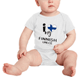 thumbnail image 2 of I Heart My Finnish Unlce Finland Love Flag Baby One-Pieces Baby Bodysuit (White, 0-3 Months), 2 of 5