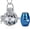 Blue, variant on Vintage Cremation Jewelry Hollow Flower Urn Necklace for Ashes With Mini Keepsake Jar Urn Locket Pendant Memorial Ashes Jewelry for Women/Men