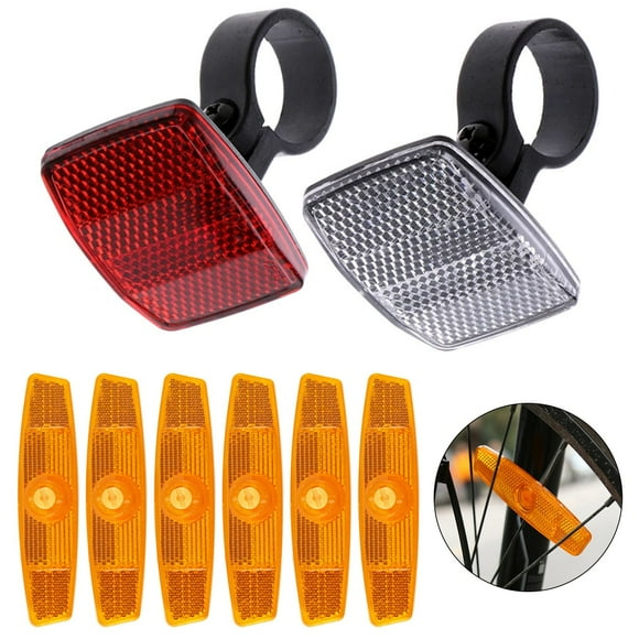 10PCS Bicycle Reflectors Bicycle Reflectors Front Rear Spoke Reflectors Bicycle