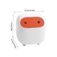 thumbnail image 4 of Desktop Bank Bin Adorable Basura No se puede resbalar PP Residuos de plástico Dustbin Office Hotel Motel Bar Apartment Home Supplies Elenxs HA011437-03B, 4 of 7