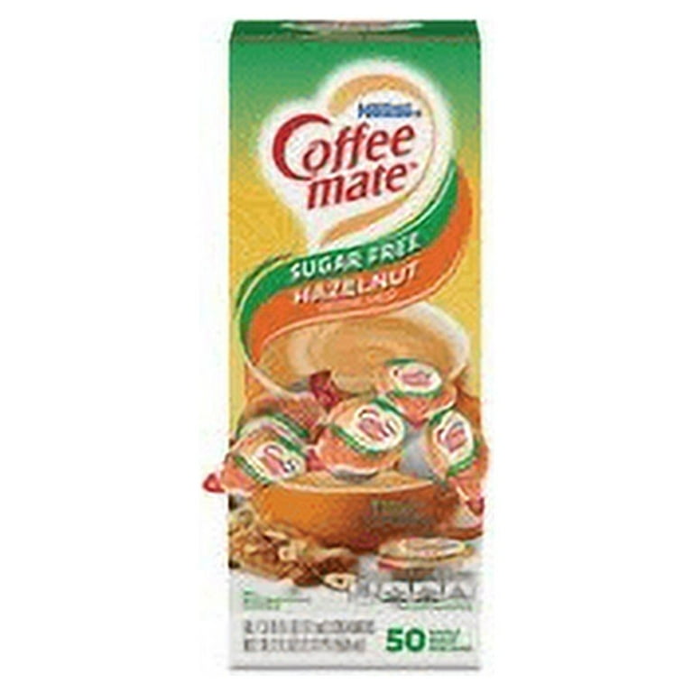 Liquid Coffee Creamer, Zero Sugar Hazelnut, 0.38 oz Mini Cups, 50/Box Liquid Coffee Creamer, Zero Sugar Hazelnut, 0.38 oz Mini Cups, 50/Box