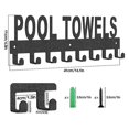 thumbnail image 2 of Toallero para piscina Soporte para toallas de pared para exteriores Ganchos para toallas, 2 of 5