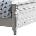 thumbnail image 2 of Benjara BM217663 Camel Back Designed Wooden California Bed, White & Gray - King Size, 2 of 5
