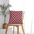 thumbnail image 7 of Wukai Red Moroccan Premium Polyester Fleece Pillow Covers with Hidden Zipper Closure,Luxuriously Soft and Durable-12"x12", 7 of 7