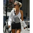 thumbnail image 2 of Checkered Sling Bag for Women Small Backpack Crossbody Chest Bag Fanny Packs Purses, 2 of 6