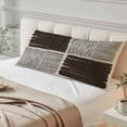 thumbnail image 4 of Black Striped Body Pillow Covers 20"x54", Farmhouse Stripes Modern Abstract Art Soft Brushed Microfiber Breathable Throw Pillow Covers, Decorative Pillowcase with Zipper for Couch Sofa Bedroom, 4 of 9