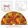 thumbnail image 4 of Pofeuu Vintage maple leaf autumn Print Christmas Tree Skirt, Merry Christmas Skirt Xmas Tree Ornaments for Xmas Holiday Party Decorations-30", 4 of 7