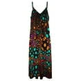 thumbnail image 4 of Robe Sans Manches Colorée Boule Lumineuse Été Robe Femme 2024 Robe Longue Femme, 4 of 4
