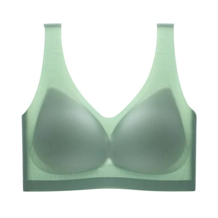 

VOSS Womens Unwired Padded Bra Top Everyday Basics Deep V Neck