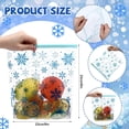 thumbnail image 2 of 50 Sacs de Congélation Coulissants pour Aliments de Noël avec Fermeture Éclair 9 Pouces Flocon de Neige Transparent Sacs de Rangement Réutilisables Étanches Épaissis pour Mariner les Viandes (Transparent et Bleu, Style Classique), 2 of 7