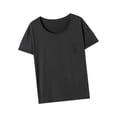 thumbnail image 3 of Camiseta de manga corta para mujer, cuello redondo, moda, cuello redondo, para acampar SG, 3 of 8