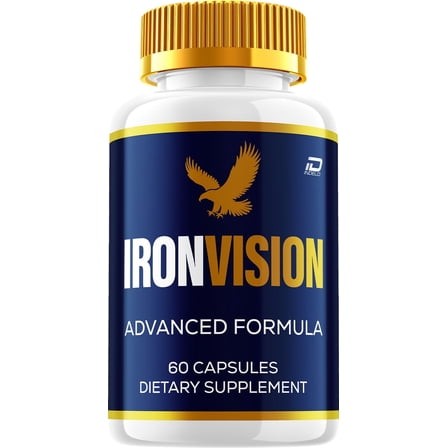 Iron Vision Eye Support Supplement – IronVision Capsules Eye Vitamins Healthy Vision, 1 Pack, 60 Capsules