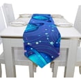 thumbnail image 4 of Coolnut Table Runner 13"x90", Dark Blue Planets Washable Table Cloth Runner for Holiday Home Wedding Table Top Decoration, 4 of 5