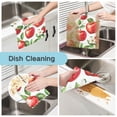 thumbnail image 2 of Yayeee 6 Pack Kitchen Dish Cloths Set for Washing Soft Drying Absorbent Microfiber Towels, Apple Pattern, 2 of 9