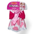 thumbnail image 4 of Melissa & Doug Cowgirl Role Play Costume Set (5pcs) - Skirt, Hat, Vest, Badge, Scarf, 4 of 10