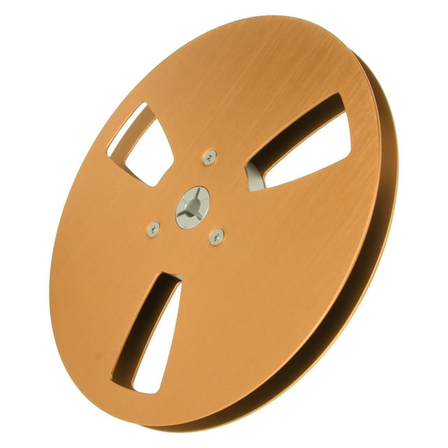 1/4x7 Inch Empty Tape Reel, 3 Holes Open Reel Sound Takeup Reel, Empty Aluminum Alloy Take Up Reel With Wind Resistance Features For Recording Nab