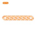 thumbnail image 3 of Unique Bargains 100Pack Acrylic Chain Linking Rings, Transparent Plastic Chain Links, Orange, 3 of 7