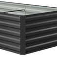 thumbnail image 3 of ModFusion 6x3x1.5 Ft. Planter Box Kit, Metal Galvanized, Reinforcement Support Bar Rod, Corner Panel Protection, Outdoor Raised Garden Bed, Black, 3 of 10
