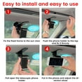 thumbnail image 5 of Gpoty Car Sun Visor Phone Holder， Universal Sunshield Board Clip 360° Rotating Car Cell Phone Holder Smartphone Cradle for iPhone Xs/Xs Max/Xr/X/8/7/6 Samsung Note 9/8/5 Galax, 5 of 7