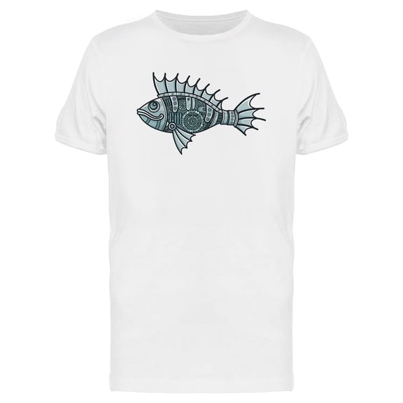 Steampunk Mechanical Fish Tee Men's -Image by Shutterstock